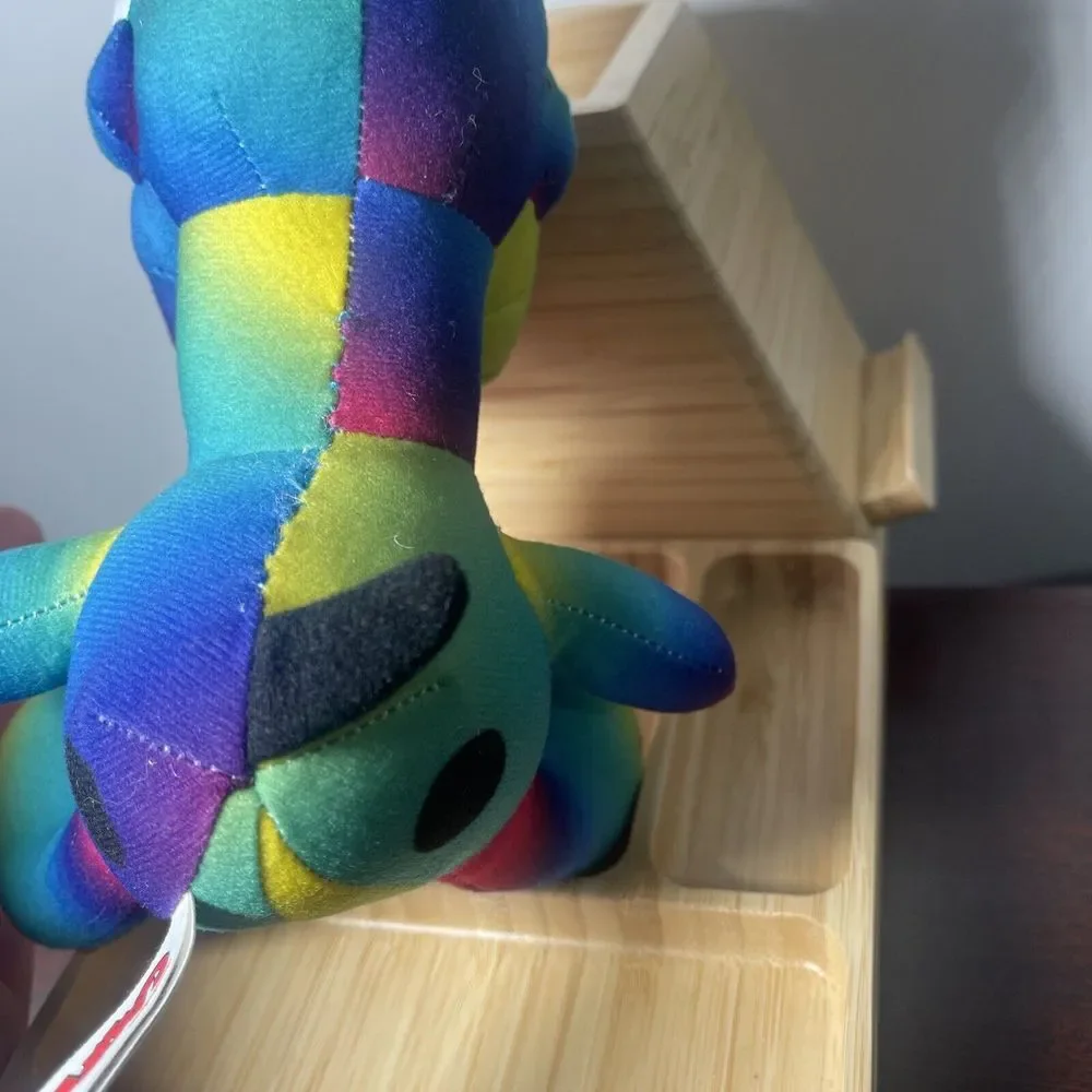Odie Garfield Dog‎ Official Plush Toy TV Cartoon Rainbow Multicolor Gradient 7
